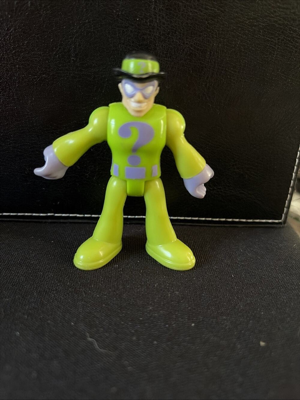 Imaginext DC Super Friends RIDDLER Original Version w/ Hat Green / Light Purple